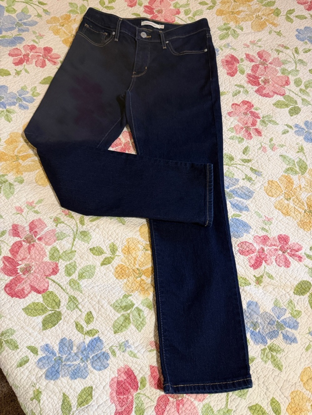 Levi's Dark Indigo Straight Leg Women's Jeans